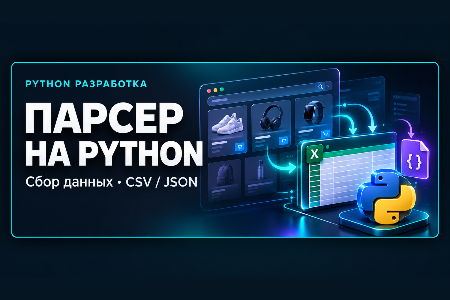 Парсер на Python: сбор данных в CSV и JSON